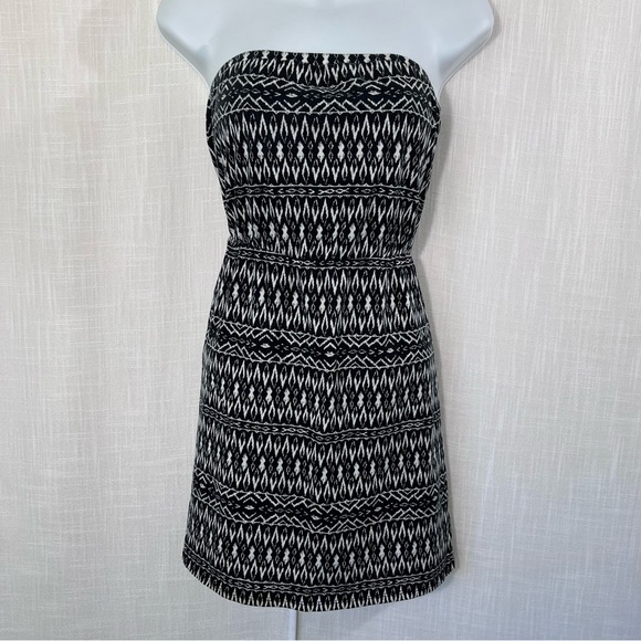 Mossimo Supply Co. Strapless Aztec Boho Tube Summer Spring Mini Dress Size S - Picture 1 of 10